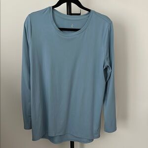 Skechers Blue Long Sleeve Crew Neck Tee